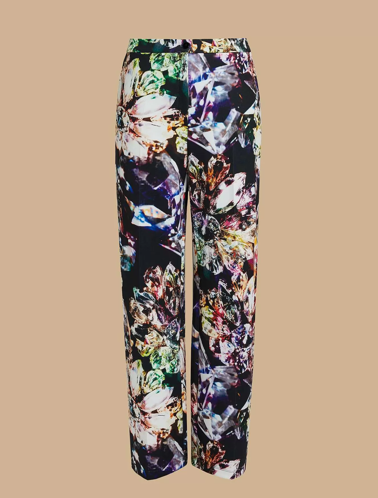 Printed Neoprene Trousers-Marina Rinaldi Flash Sale