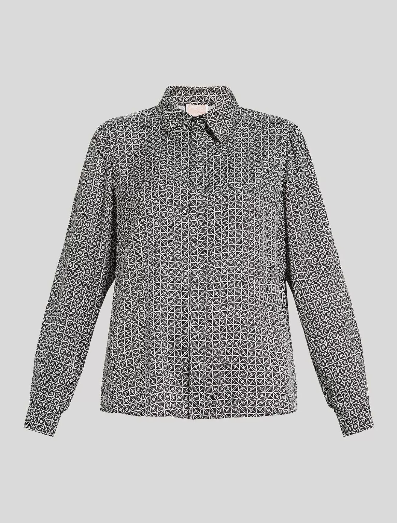 Printed Satin Shirt-Marina Rinaldi Store