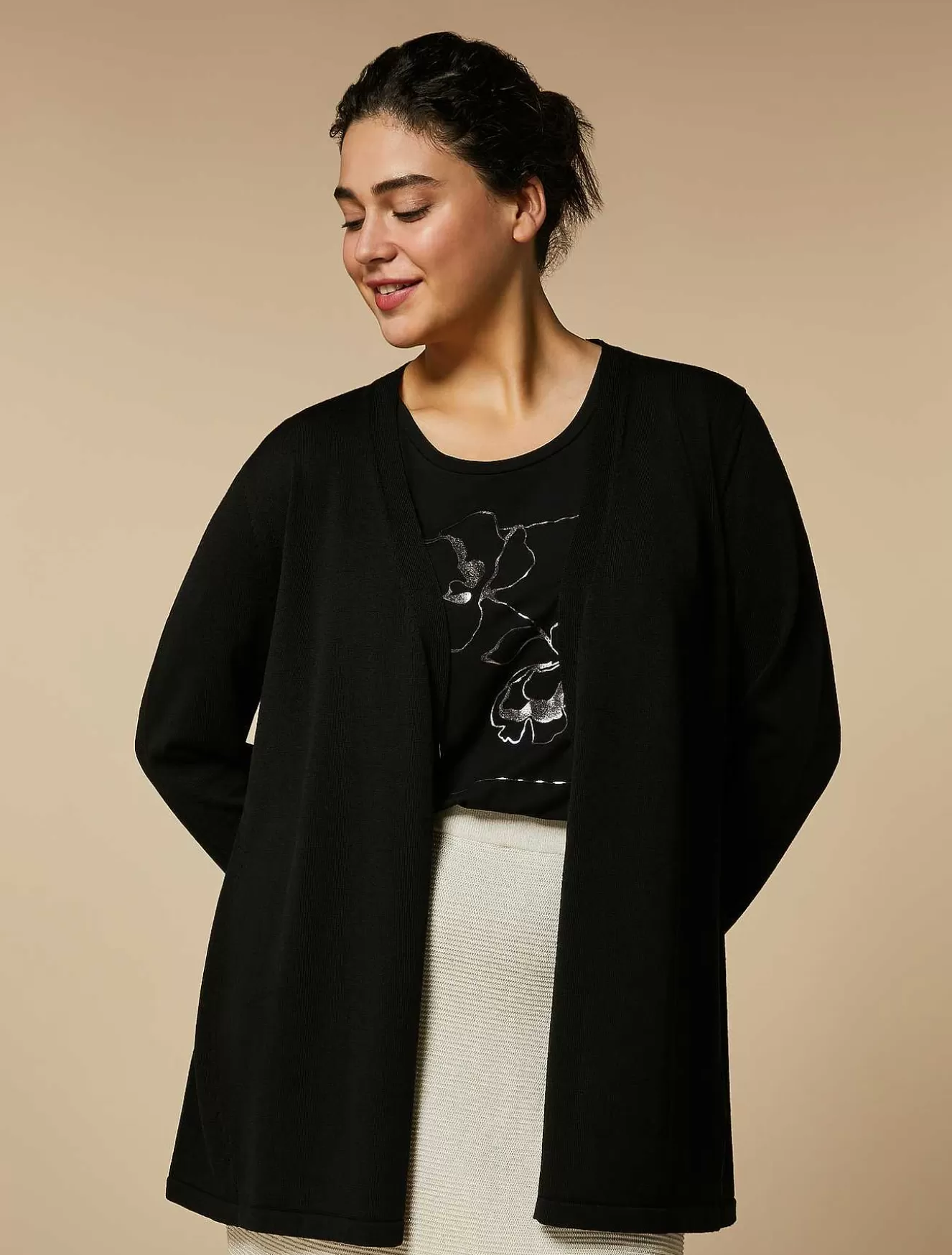 Pure Wool Cardigan-Marina Rinaldi Cheap