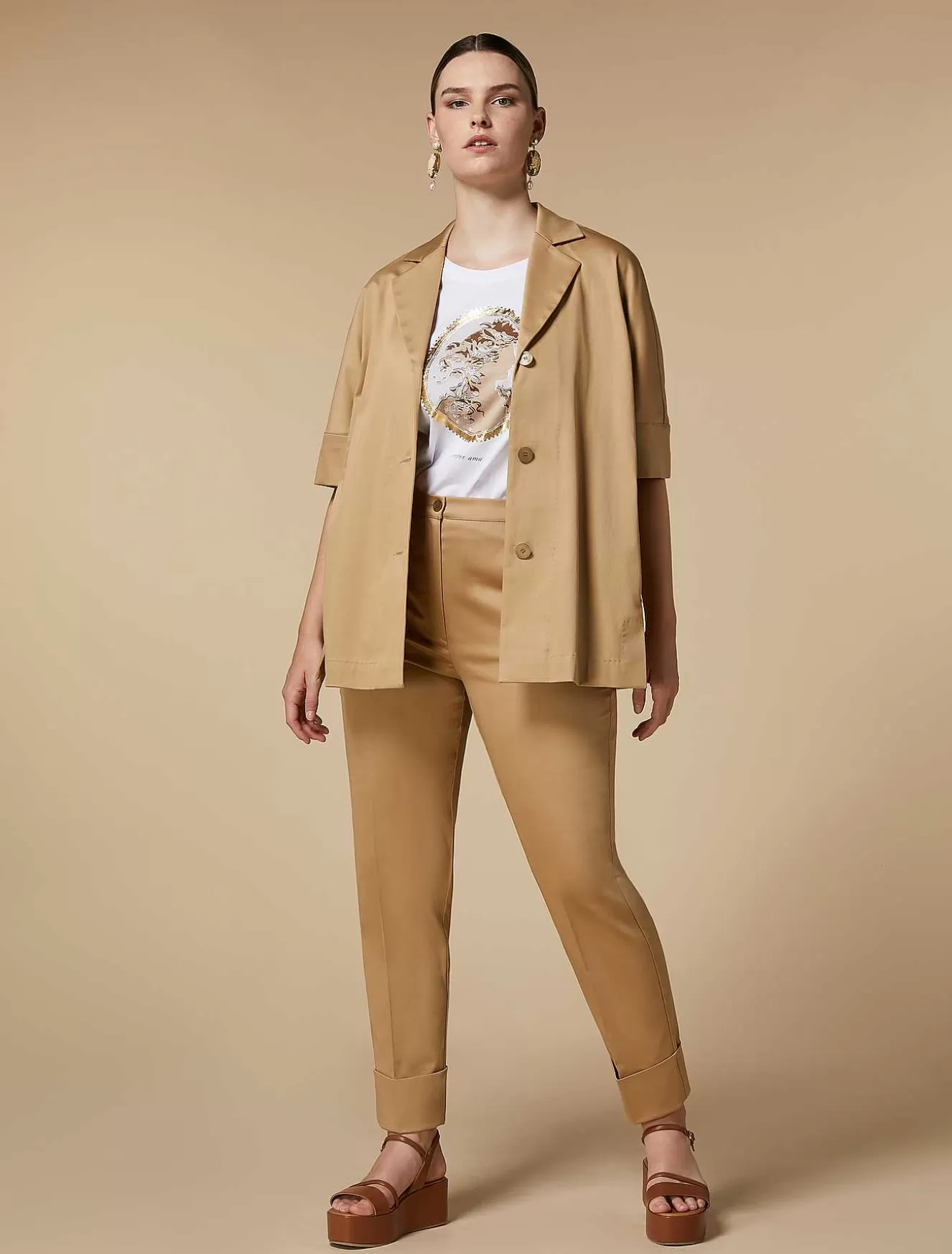 Satin Jacket-Marina Rinaldi Store