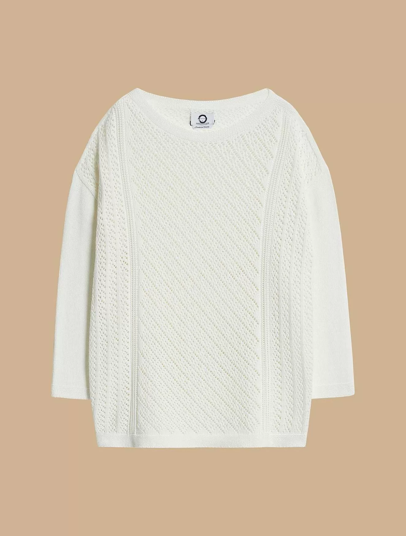 Seamless Cotton Sweater-Marina Rinaldi New