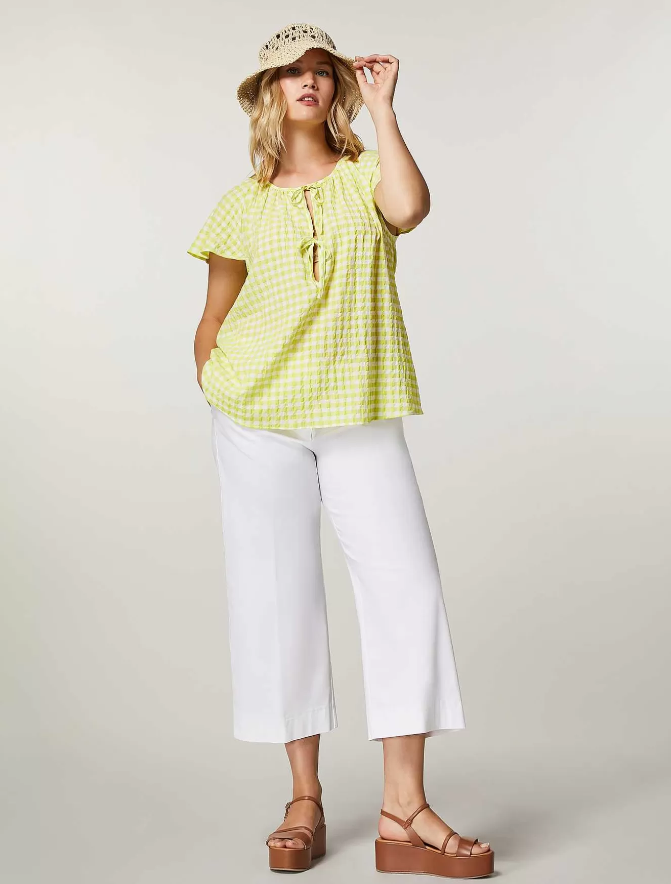 Seersucker Blouse-Marina Rinaldi Hot