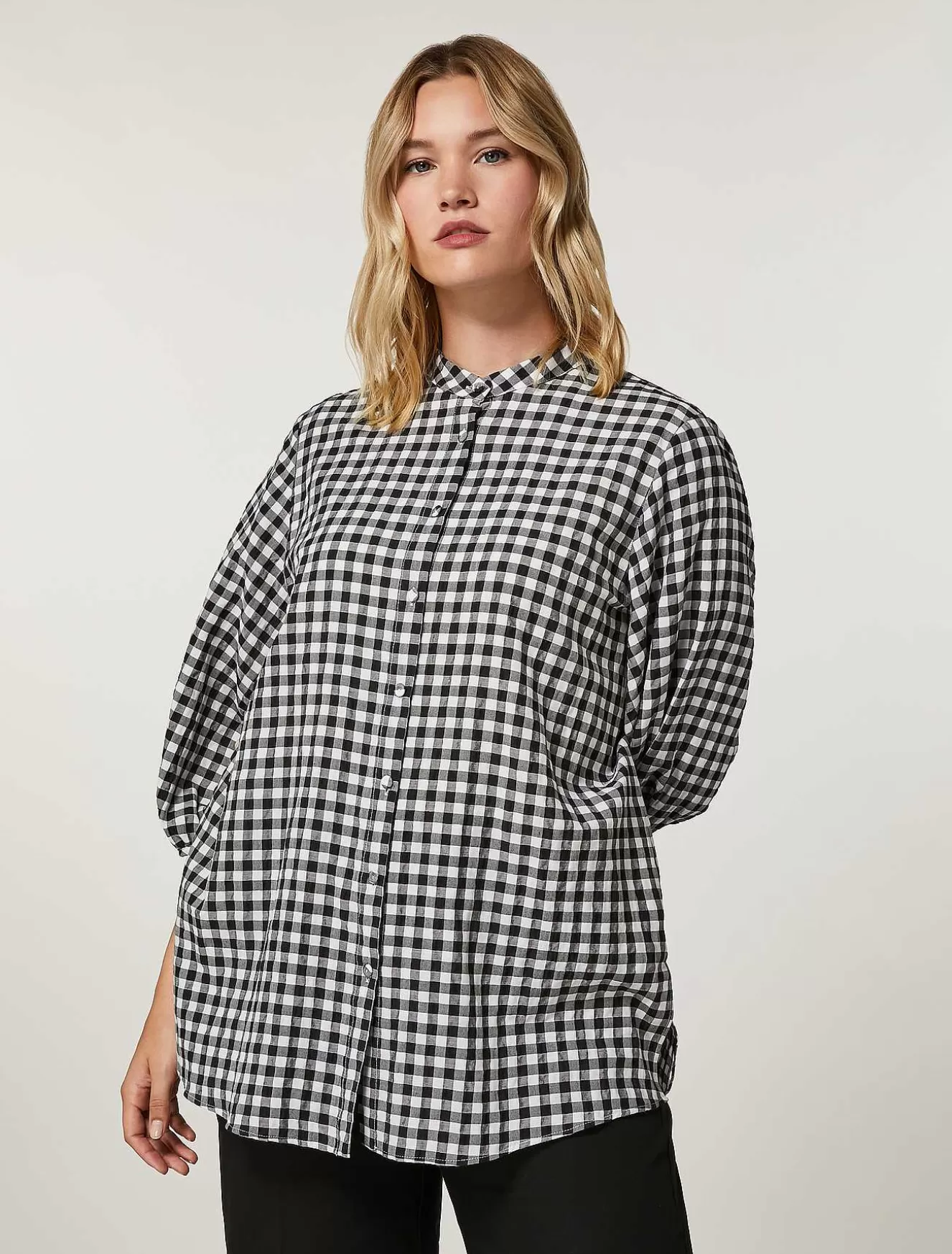 Seersucker Tunic-Marina Rinaldi New
