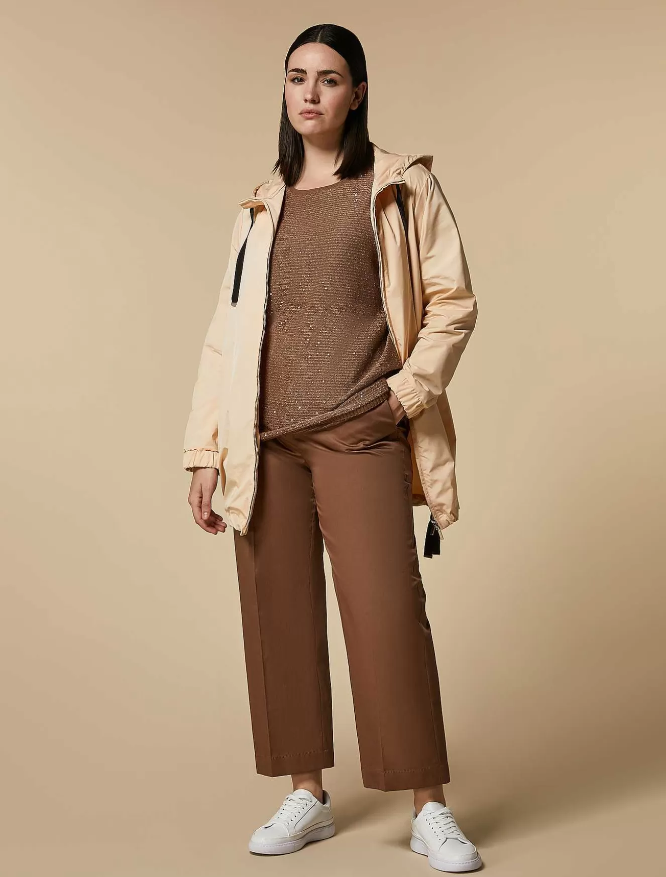 Sequinned Cotton Sweater-Marina Rinaldi Online