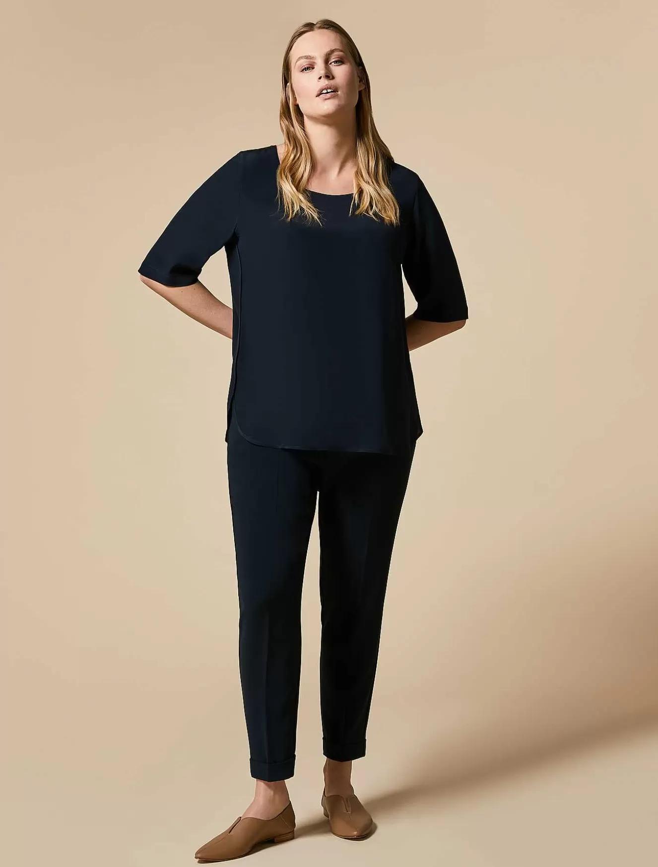 Silk Blouse-Marina Rinaldi Cheap