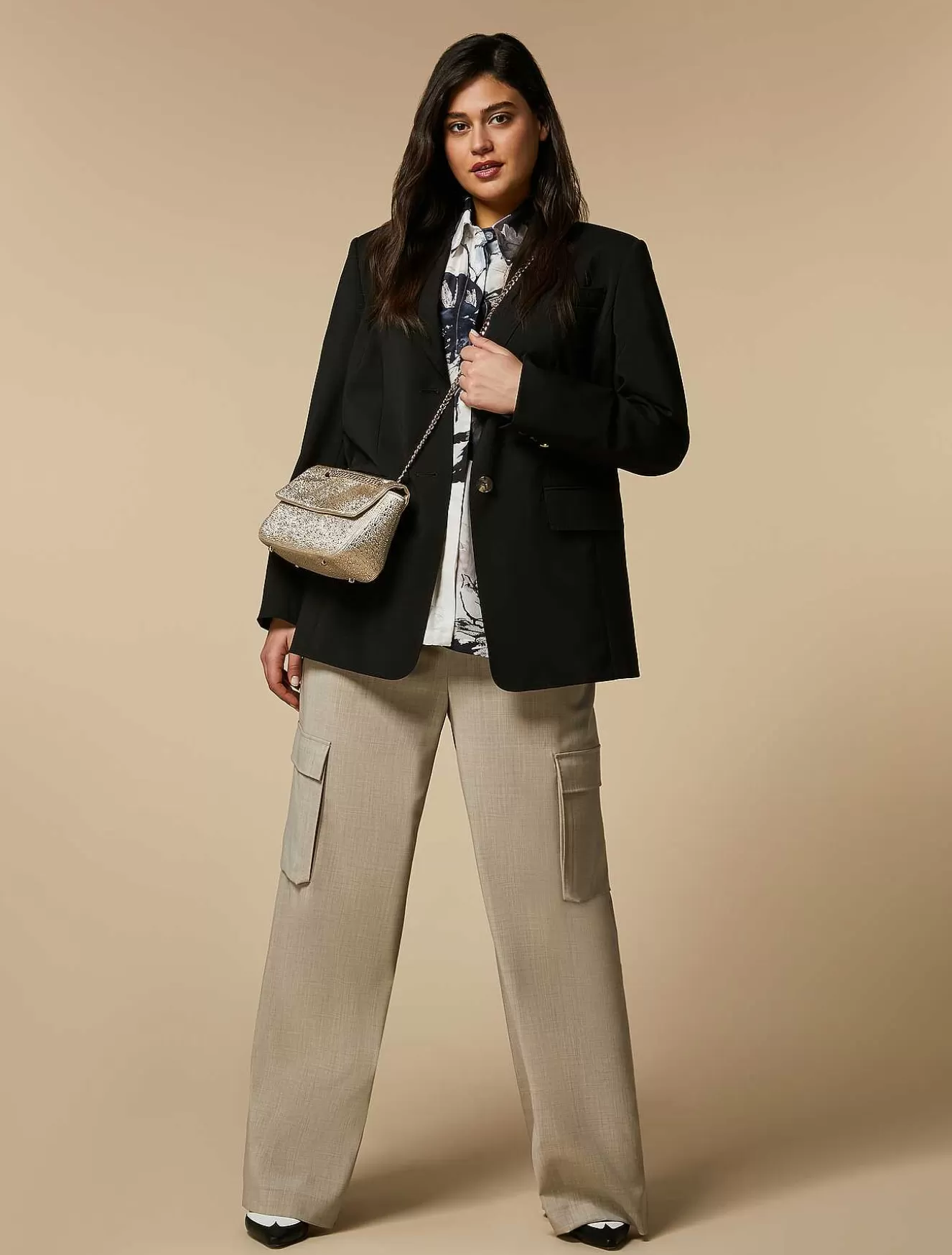 Silk Crepe De Chine Shirt-Marina Rinaldi Best