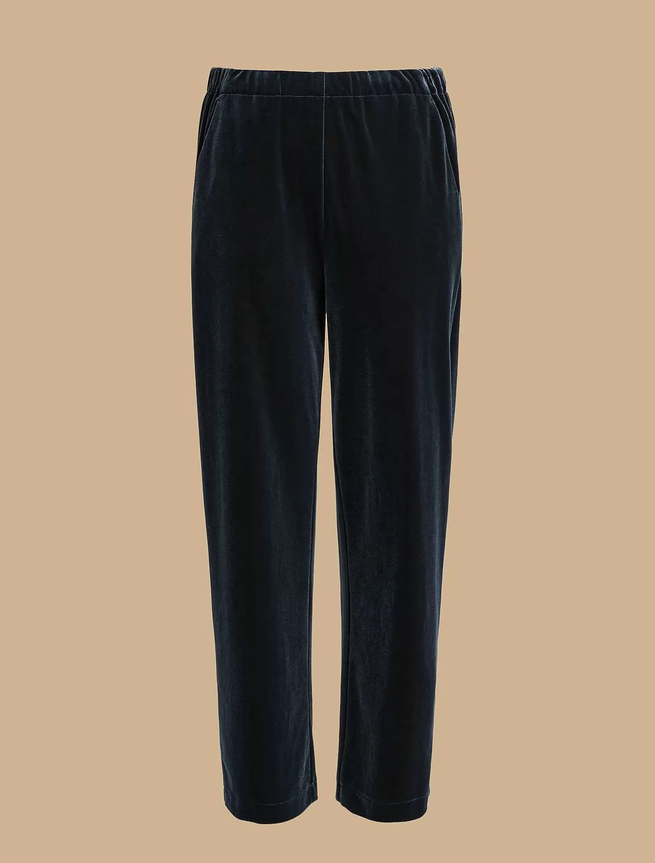 Velvet Jersey Trousers-Marina Rinaldi Best