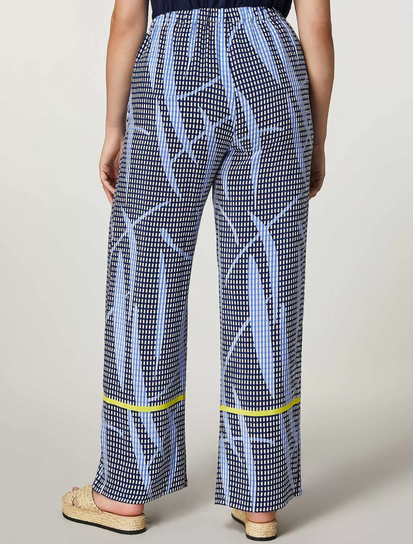 Viscose Blend Canvas Trousers-Marina Rinaldi Discount