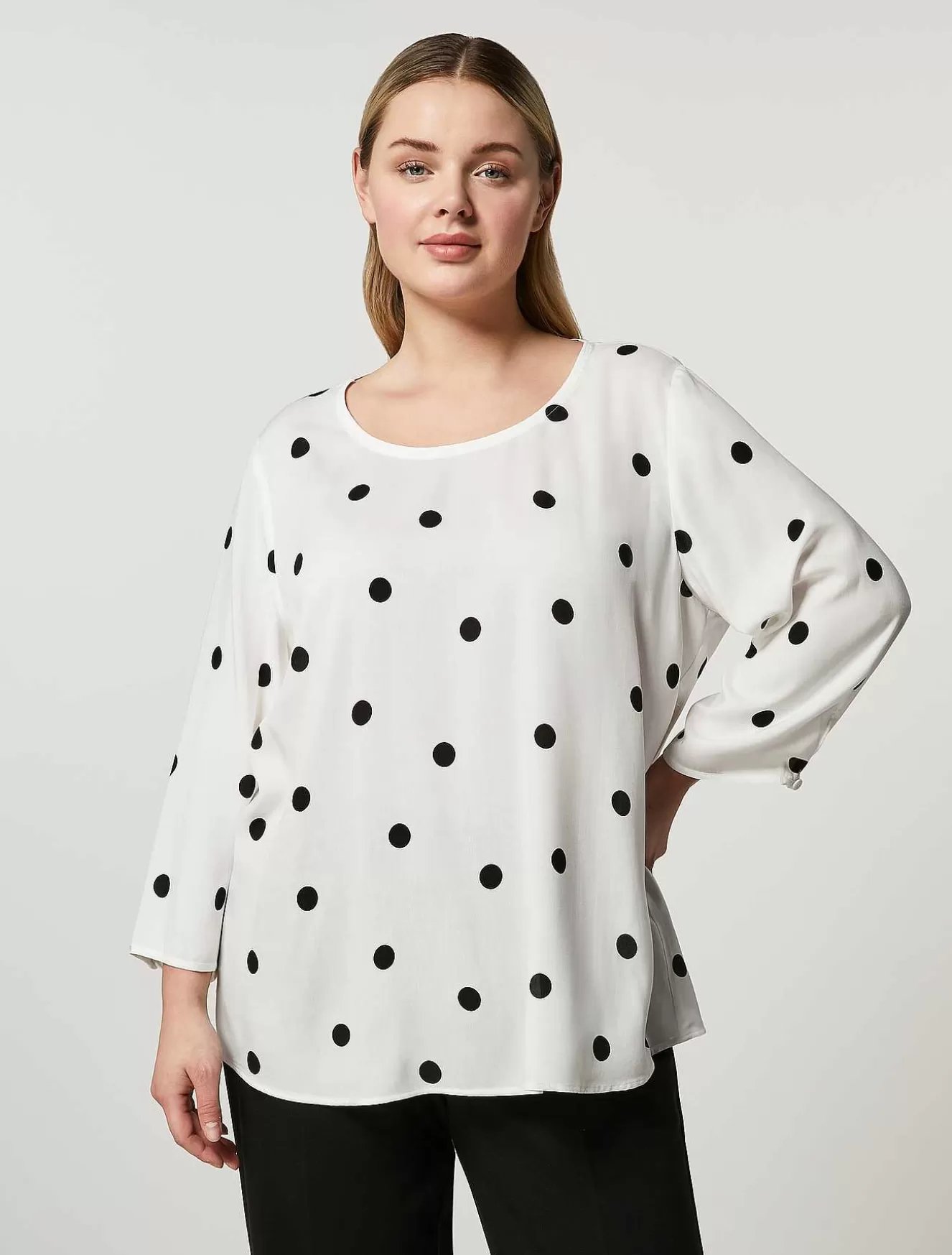 Viscose Blouse-Marina Rinaldi Clearance