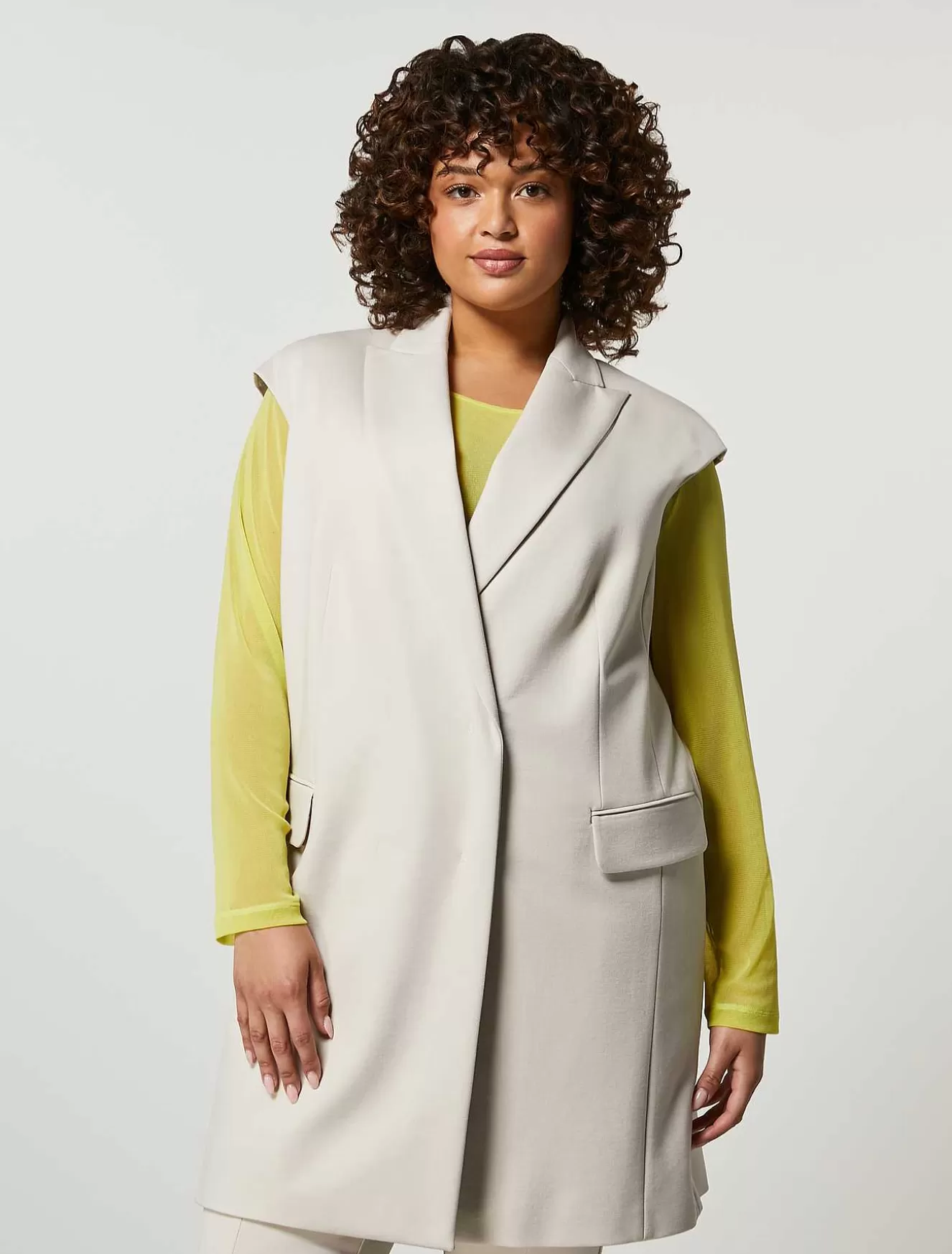 Viscose Jersey Gilet-Marina Rinaldi Clearance