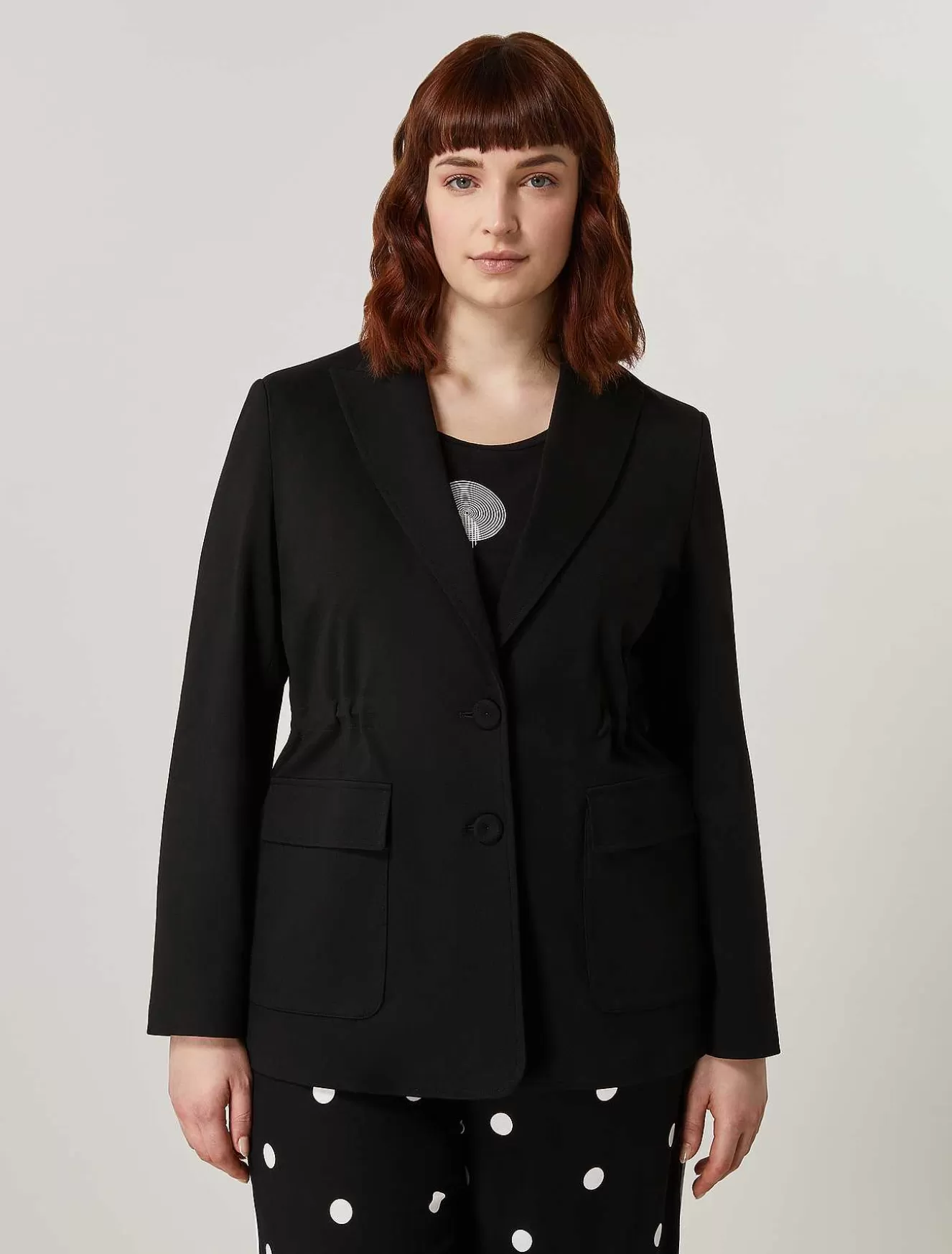 Viscose Jersey Jacket-Marina Rinaldi Best Sale