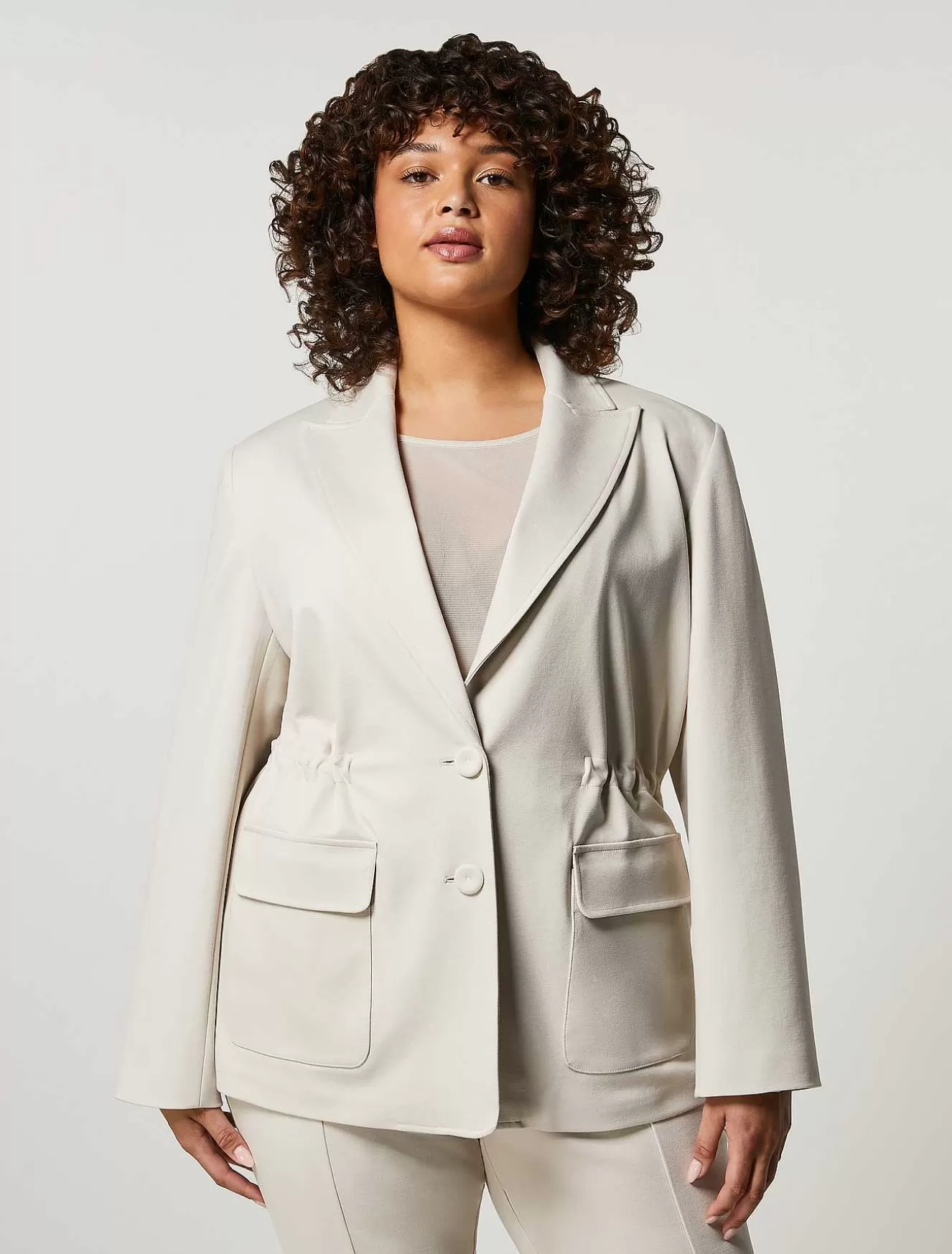 Viscose Jersey Jacket-Marina Rinaldi Cheap