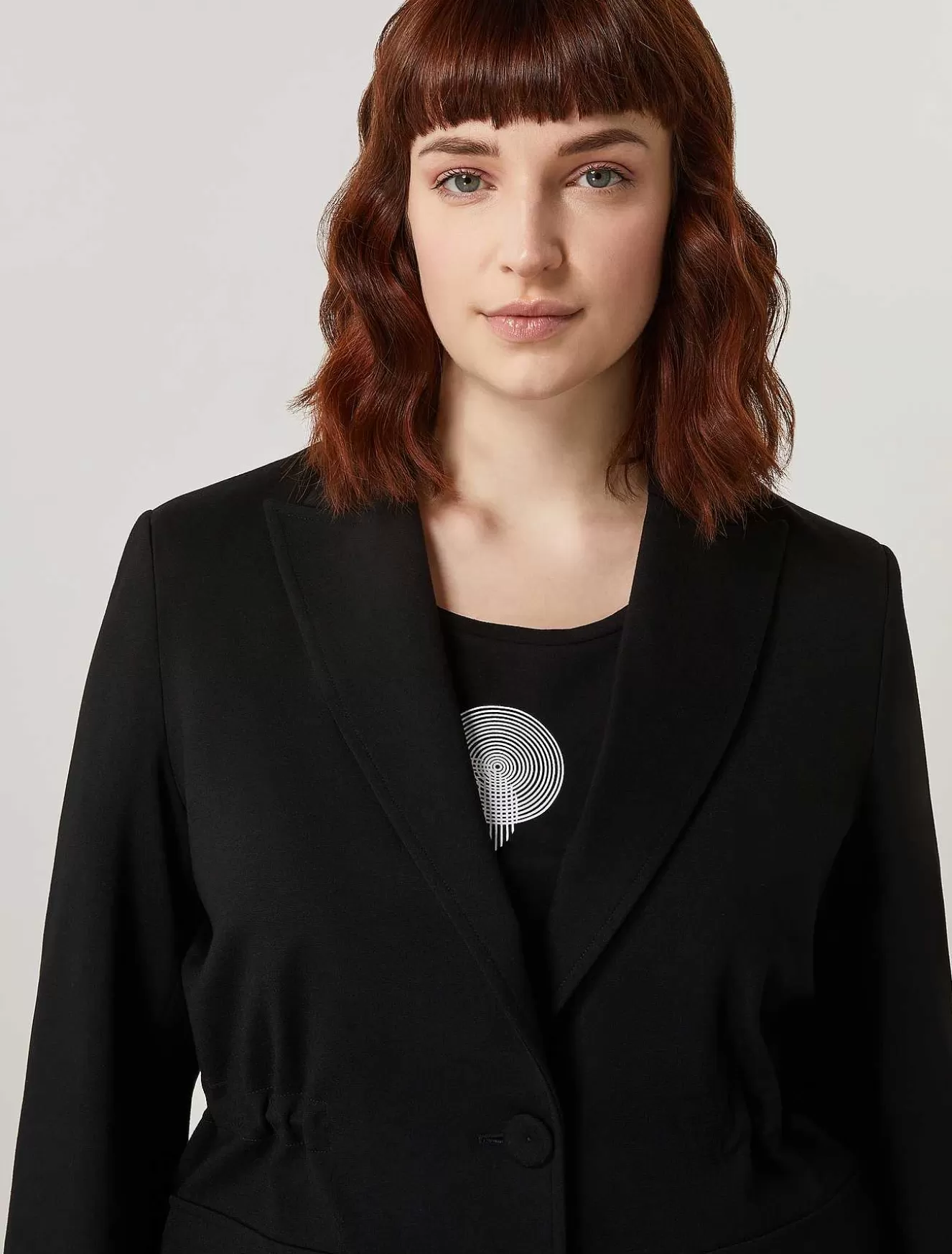 Viscose Jersey Jacket-Marina Rinaldi Best Sale