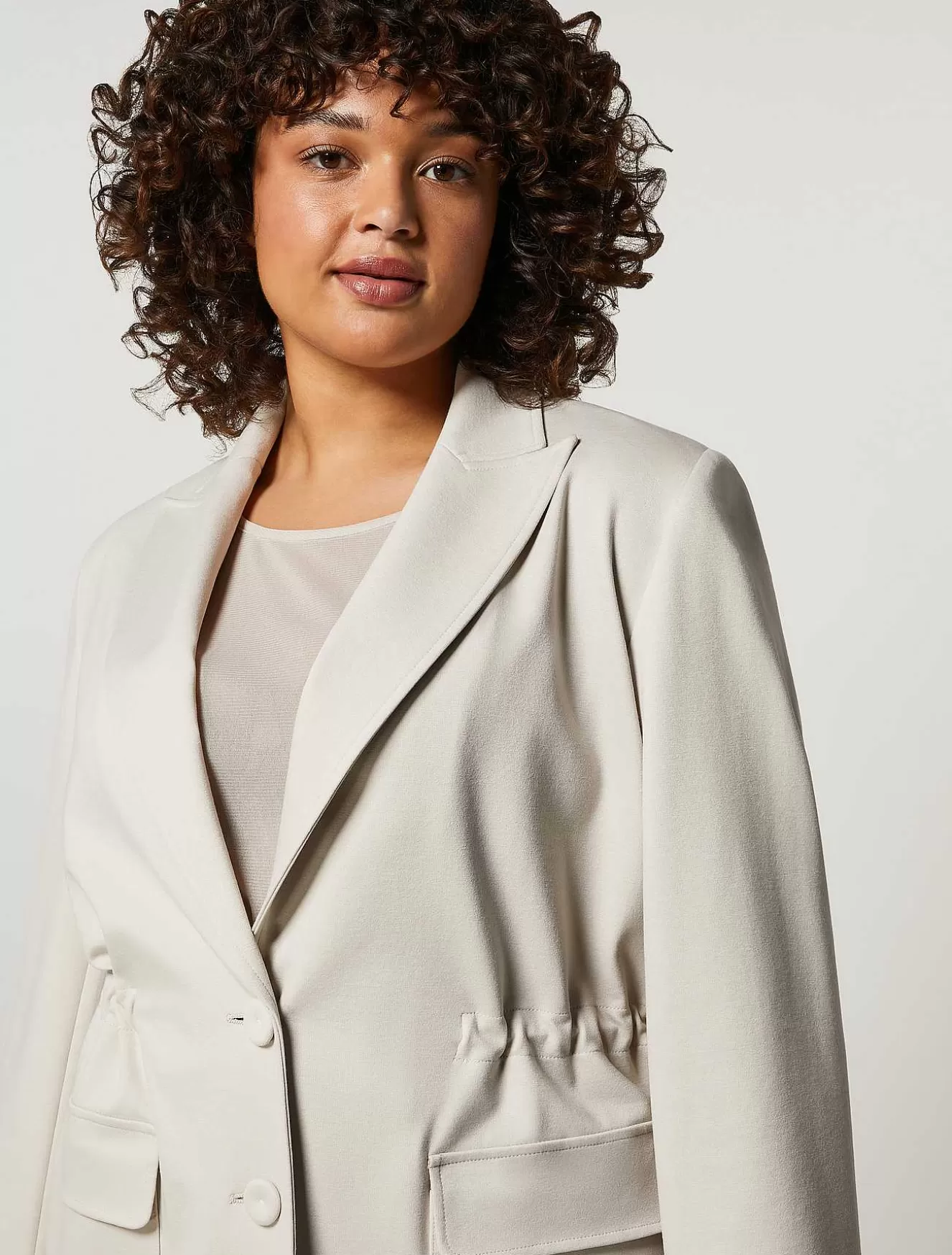 Viscose Jersey Jacket-Marina Rinaldi Cheap