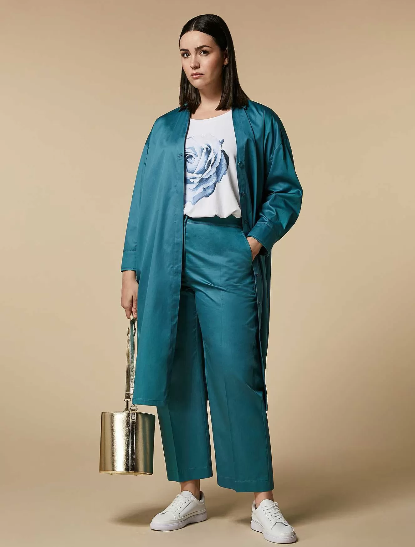 Viscose Jersey T-Shirt-Marina Rinaldi Cheap