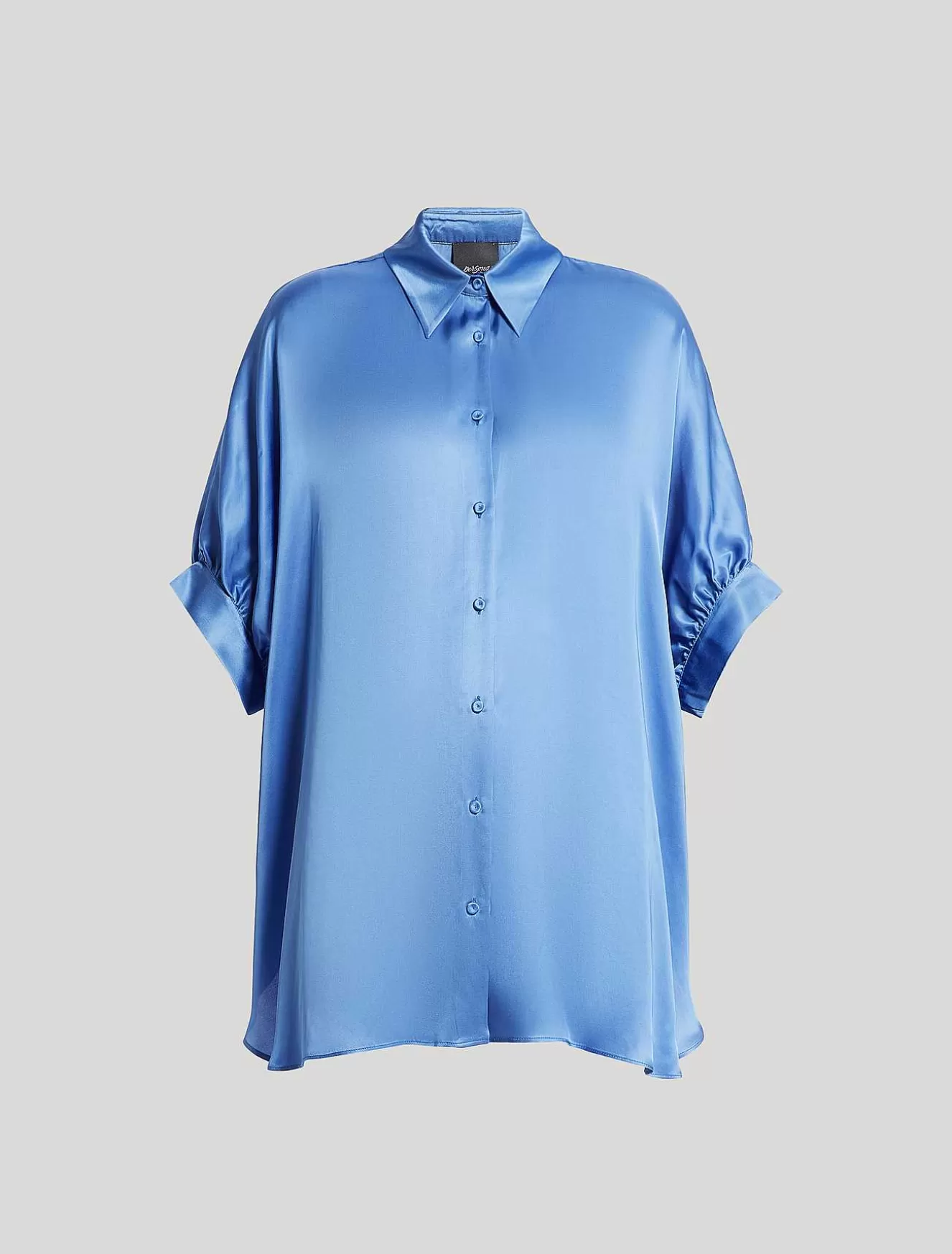 Viscose Satin Shirt-Marina Rinaldi Discount