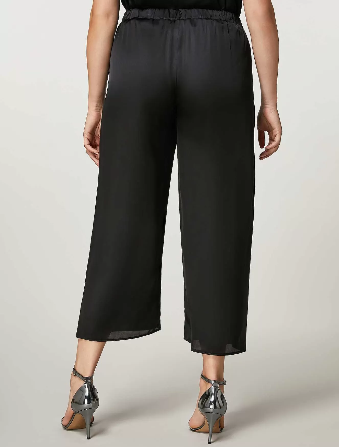 Viscose Satin Trousers-Marina Rinaldi Clearance