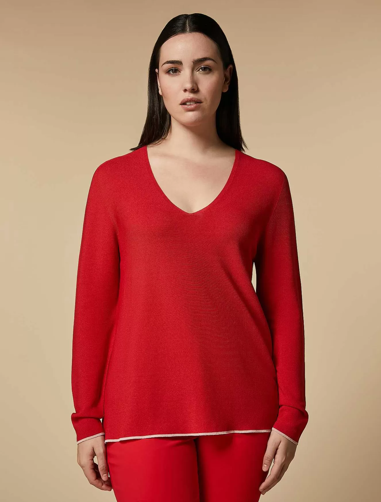 Viscose Sweater-Marina Rinaldi Discount